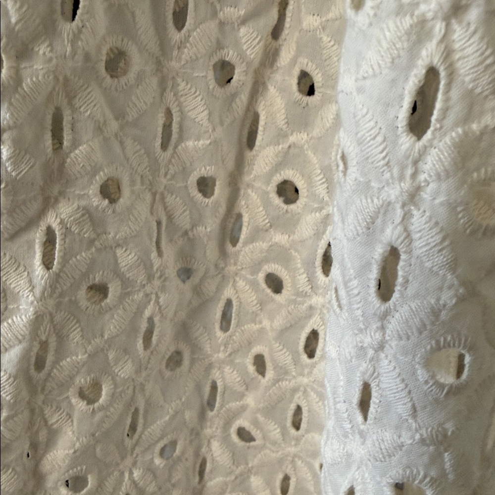 Vitamin A Women's Eyelet Halter Maxi Cover Up Dress in a cream-colored cotton - Picture 8 of 14